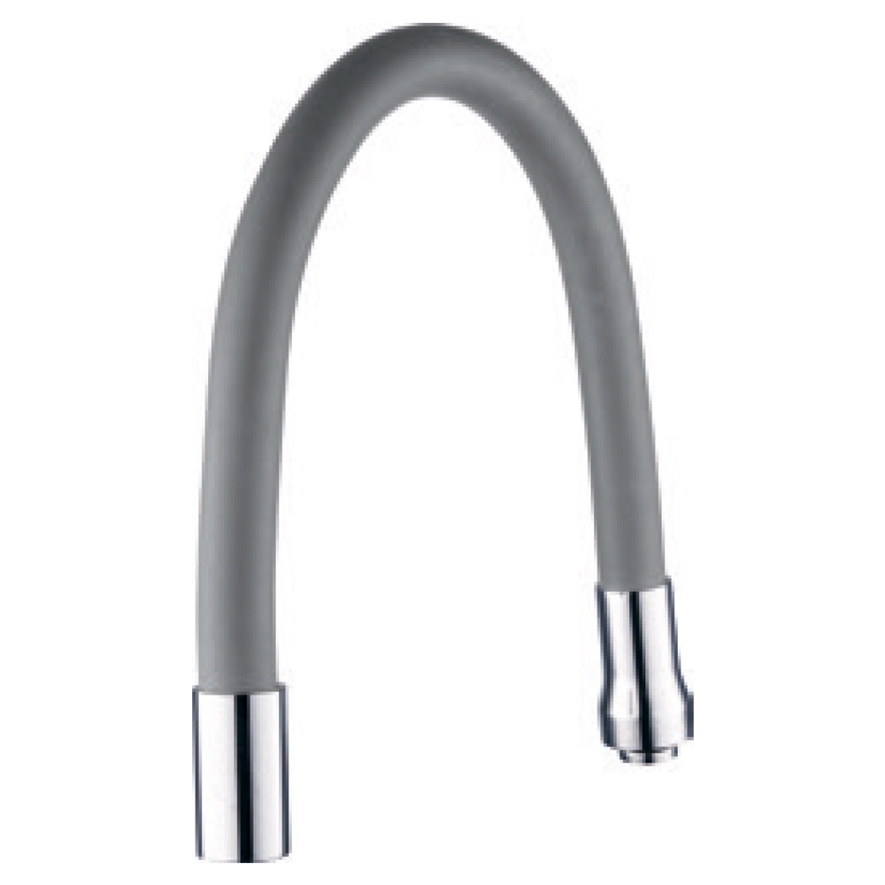 Вилив (гусак) Aquatica 3/4" для кухні силіконовий сірий