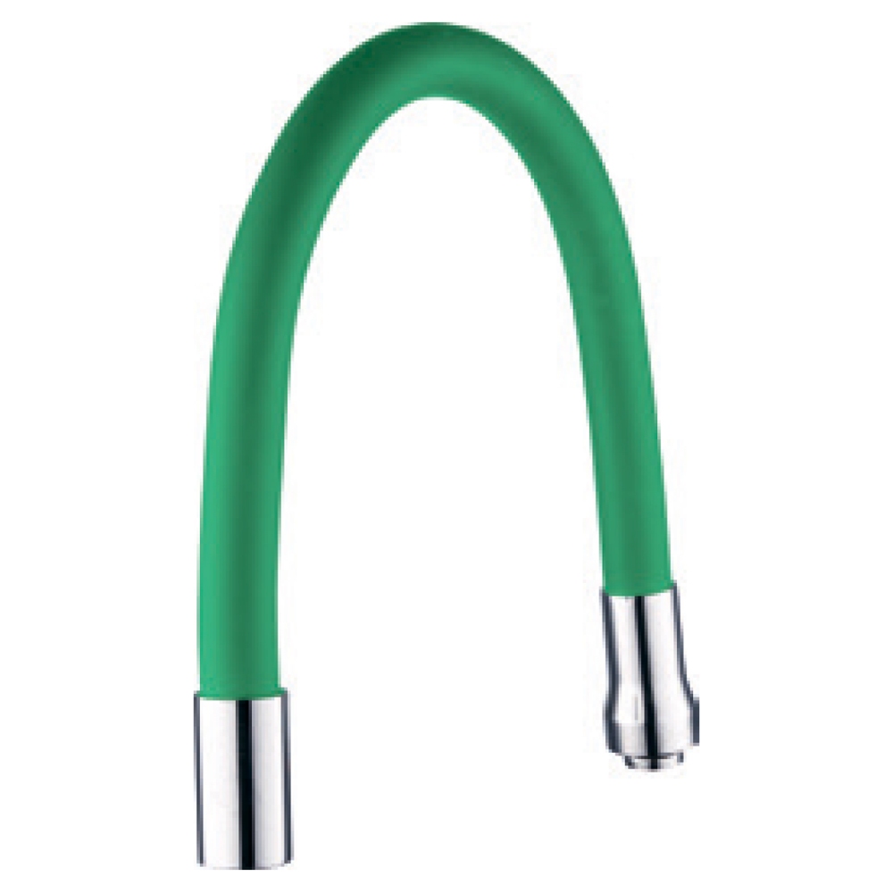 Вилив (гусак) Aquatica 3/4" для кухні силіконовий зелений