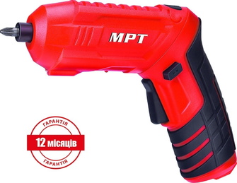 Отвертка MPT аккумуляторная поворотная MCSD4006.2 4 В 1.5 А·ч Отвертка MPT аккумуляторная поворотная MCSD4006.2 4 В 1.5 А·ч
