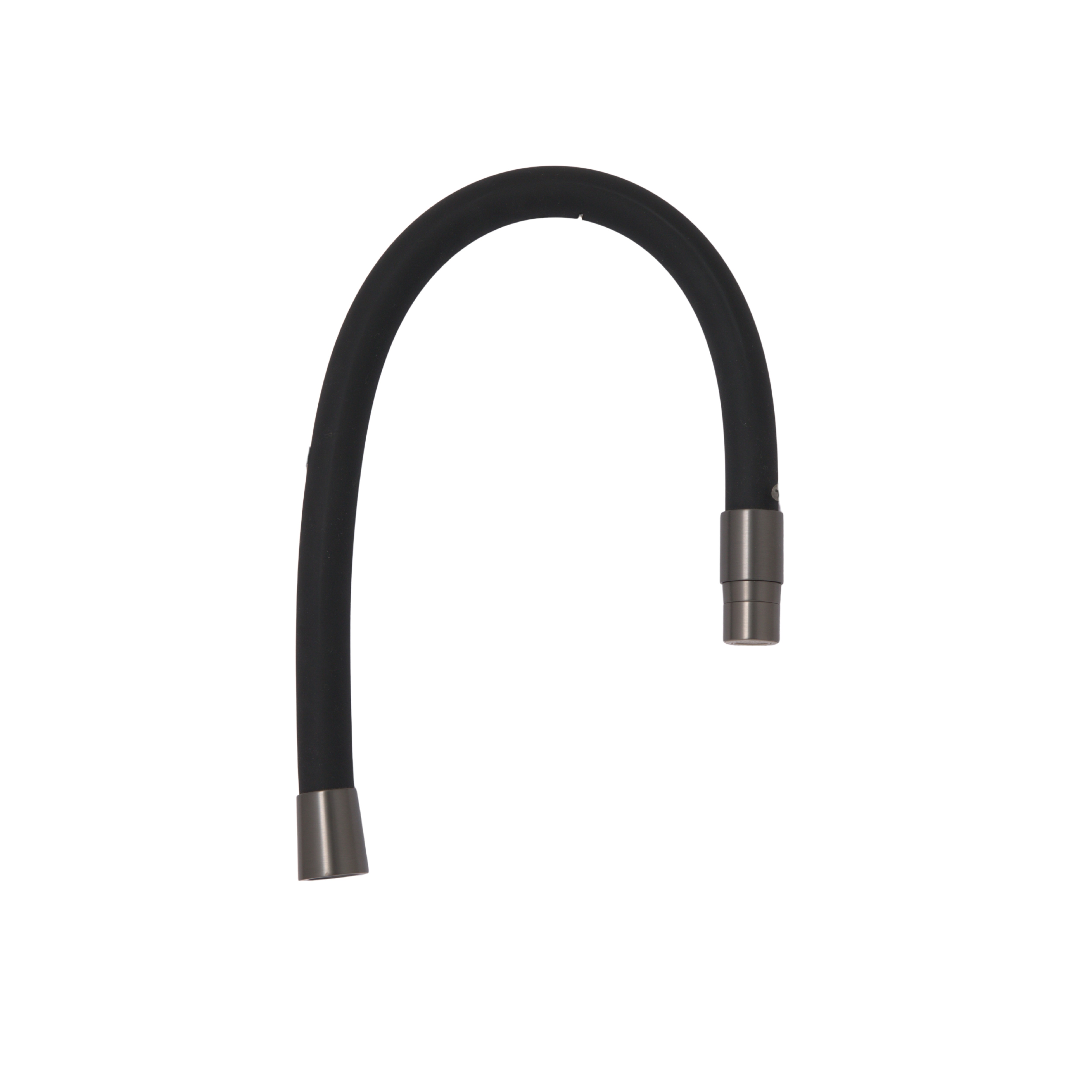 Излив для смесителя для кухни с подключением питьевой воды Qtap Vlasta New Gunmetal Black PVD (575 х 27 х 27) (QTVLA5752727GMB49673)