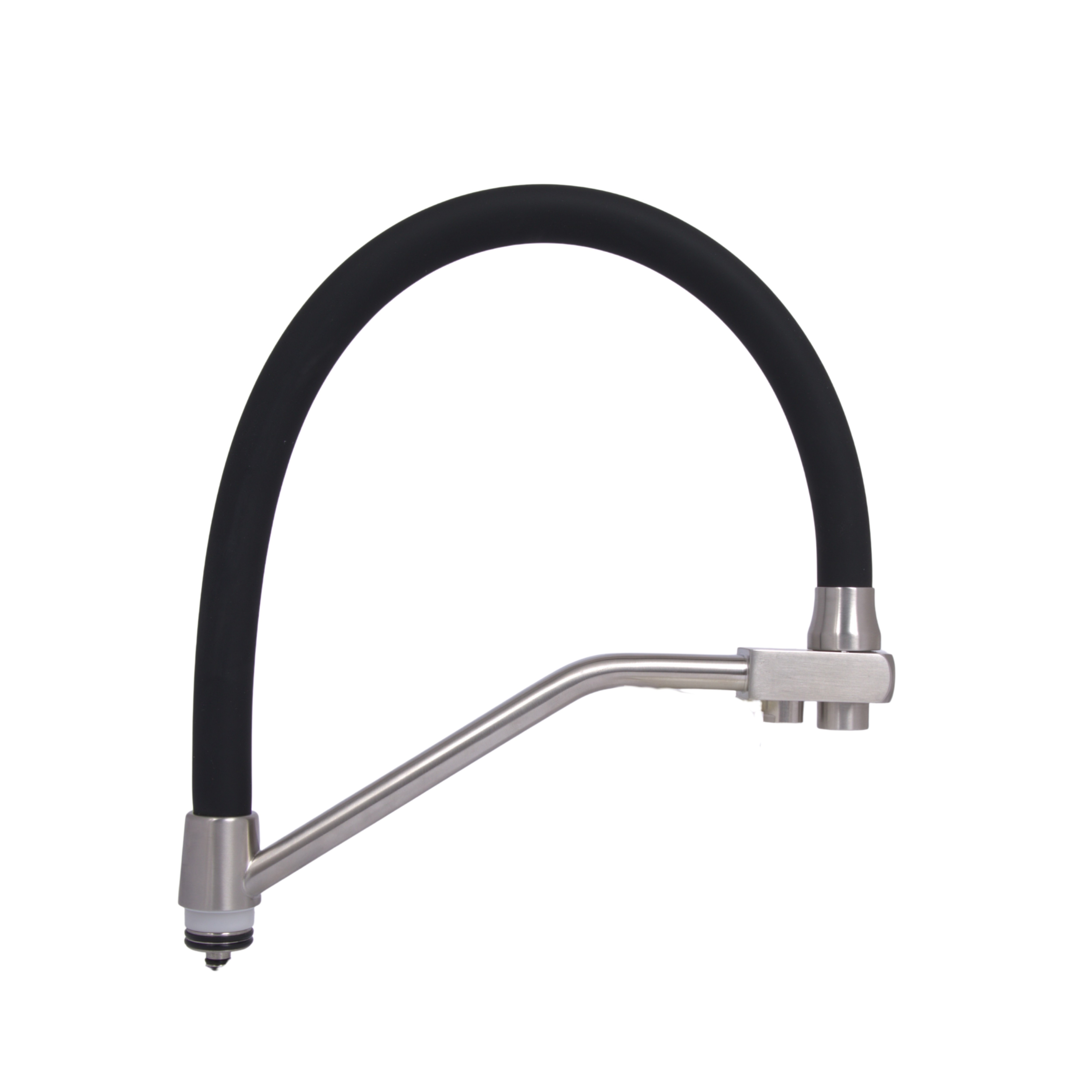 Излив в сборе для смесителя для кухни Lidz Aria 020F3 Nickel/Black (300 х 280 х 32) (LDARI3002803249336)
