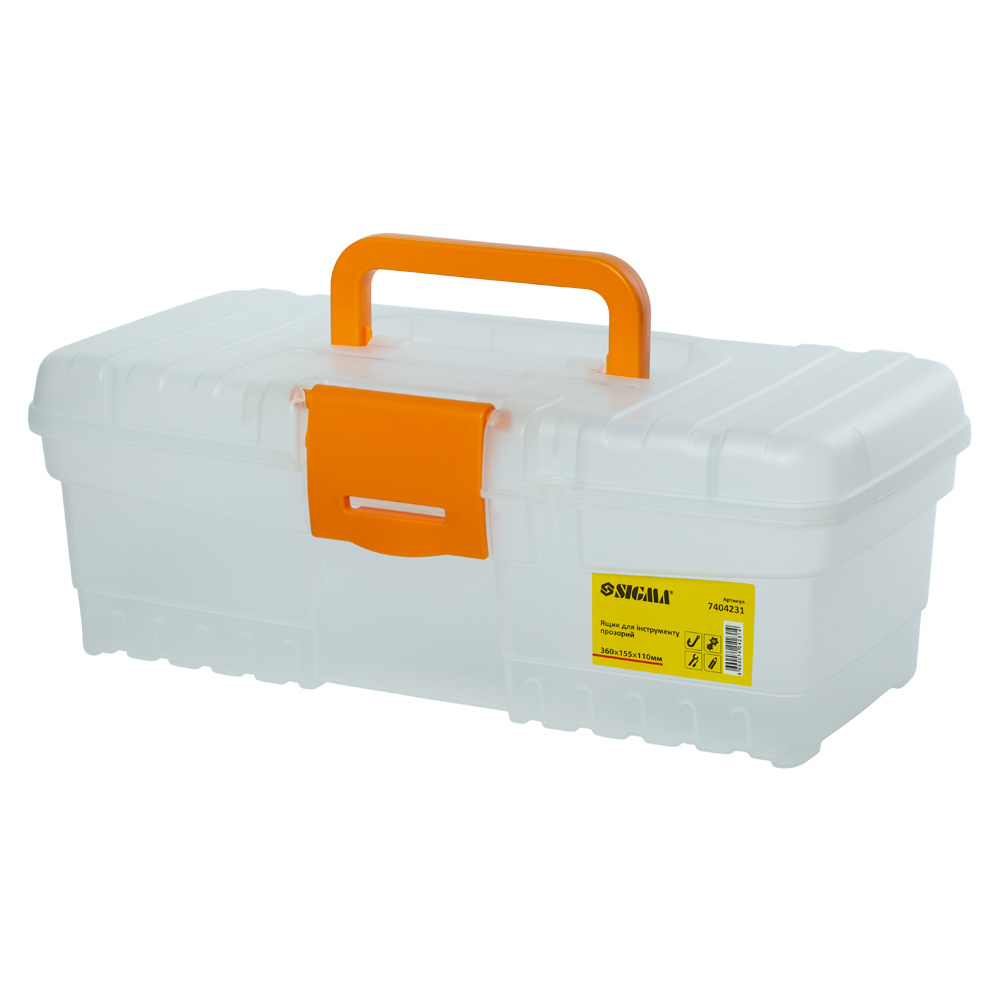 Ящик для інструменту Sigma прозорий 300 x 155 x 110 мм Ящик для інструменту Sigma прозорий 300 x 155 x 110 мм