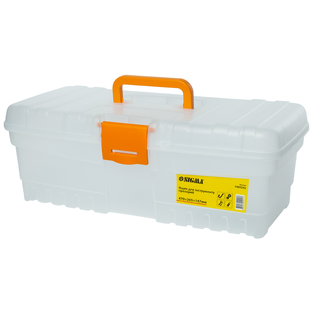 Ящик інструменту Sigma прозорий 400 x 205 x 147 мм