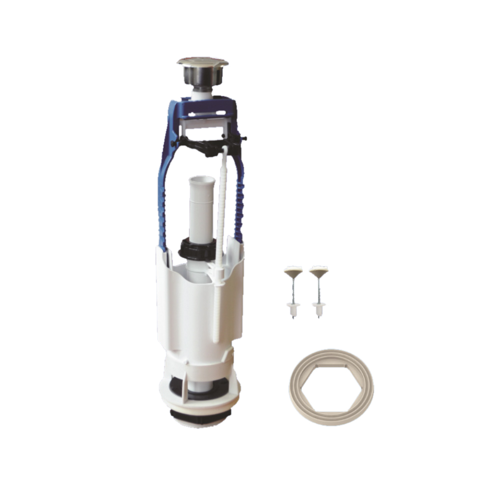 Зливний механізм Tau однокнопковий (хром. кнопка) Зливний механізм Tau однокнопковий (хром. кнопка)