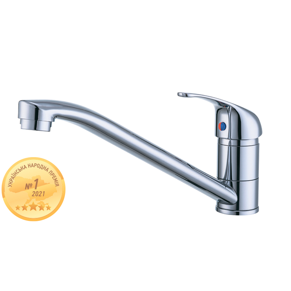 Змішувач для кухні Aquatica IG Ø35 излив прямий 223 мм на шпильці Змішувач для кухні Aquatica IG Ø35 излив прямий 223 мм на шпильці