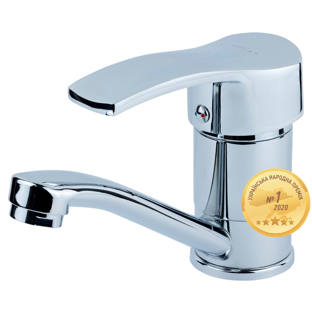 Змішувач для кухні Aquatica MD гусак прямий 150мм на гайці Ø40 мм