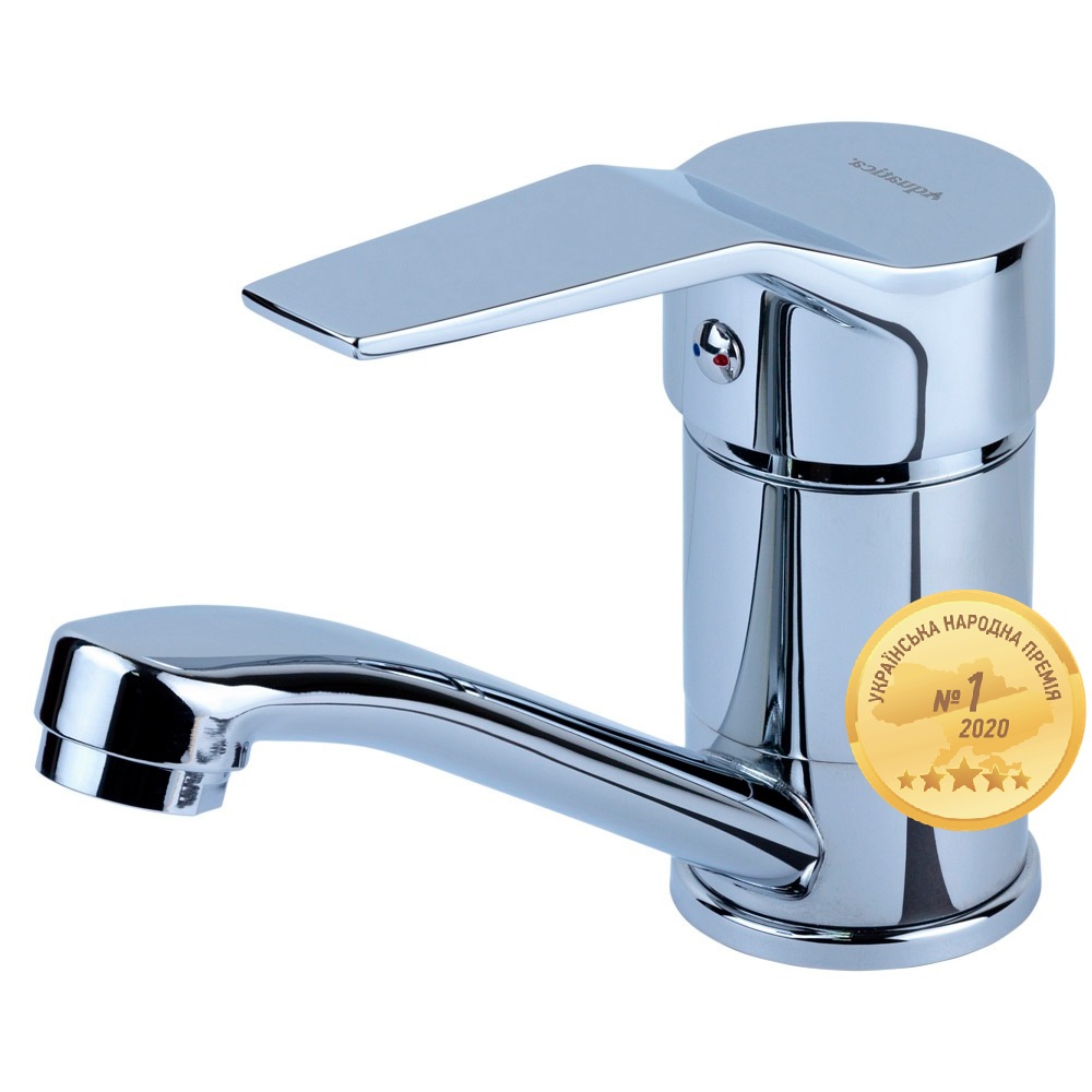 Змішувач для кухні Aquatica MJ гусак прямий 150мм на гайці Ø40 мм