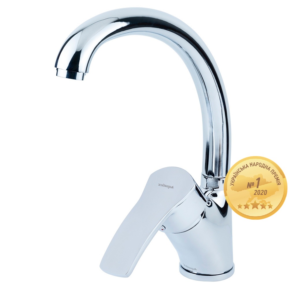 Змішувач для кухні Aquatica ML гусак вухо лат. шток на гайці Ø40 мм