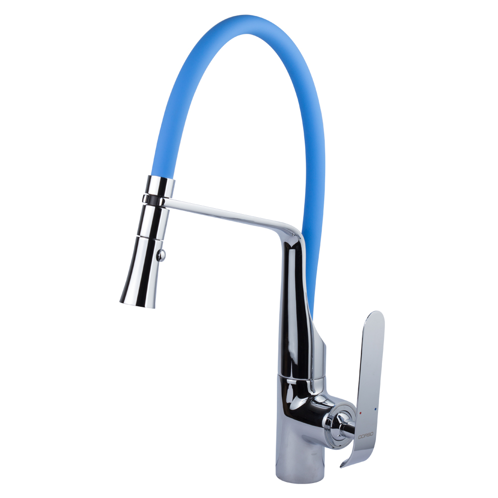 Змішувач для кухні Corso Adda силіконовий синій на гайці Ø35 мм