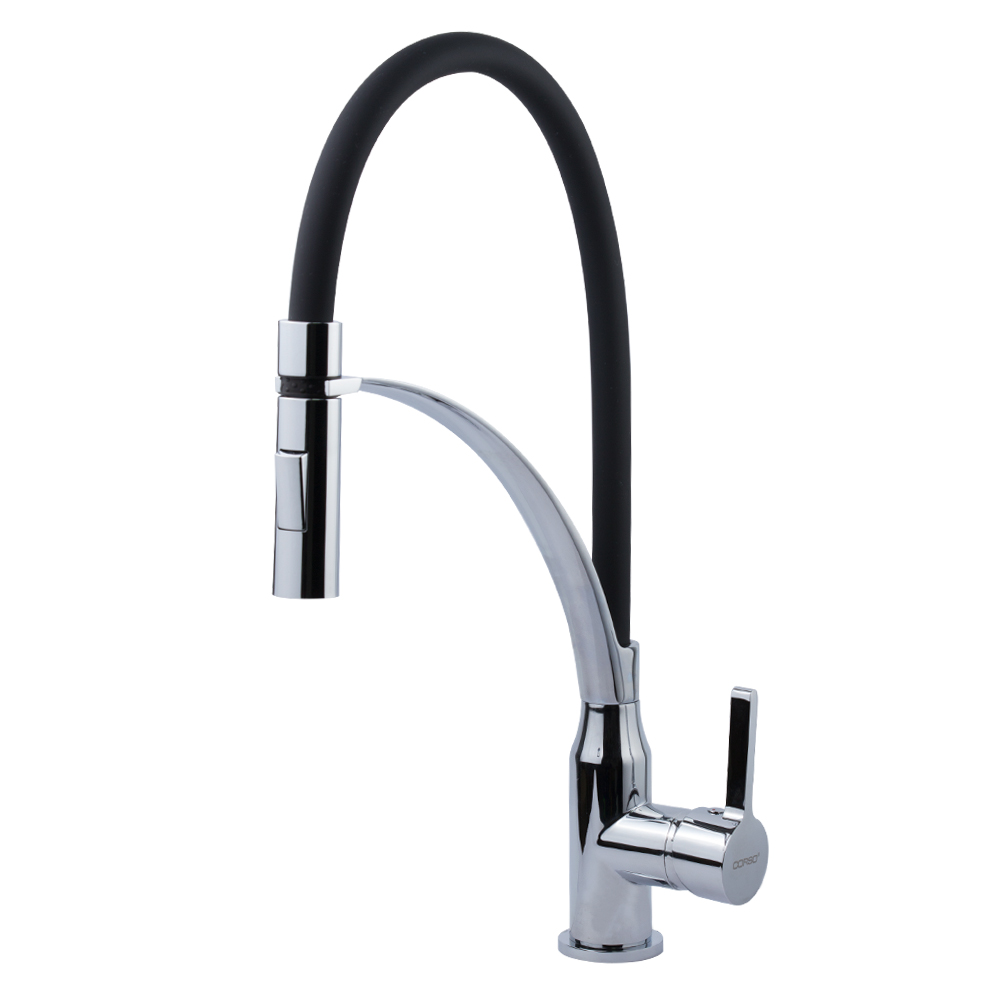 Змішувач для кухні Corso Omodeo Ø35 вилив силіконовий на гайці Змішувач для кухні Corso Omodeo Ø35 вилив силіконовий на гайці