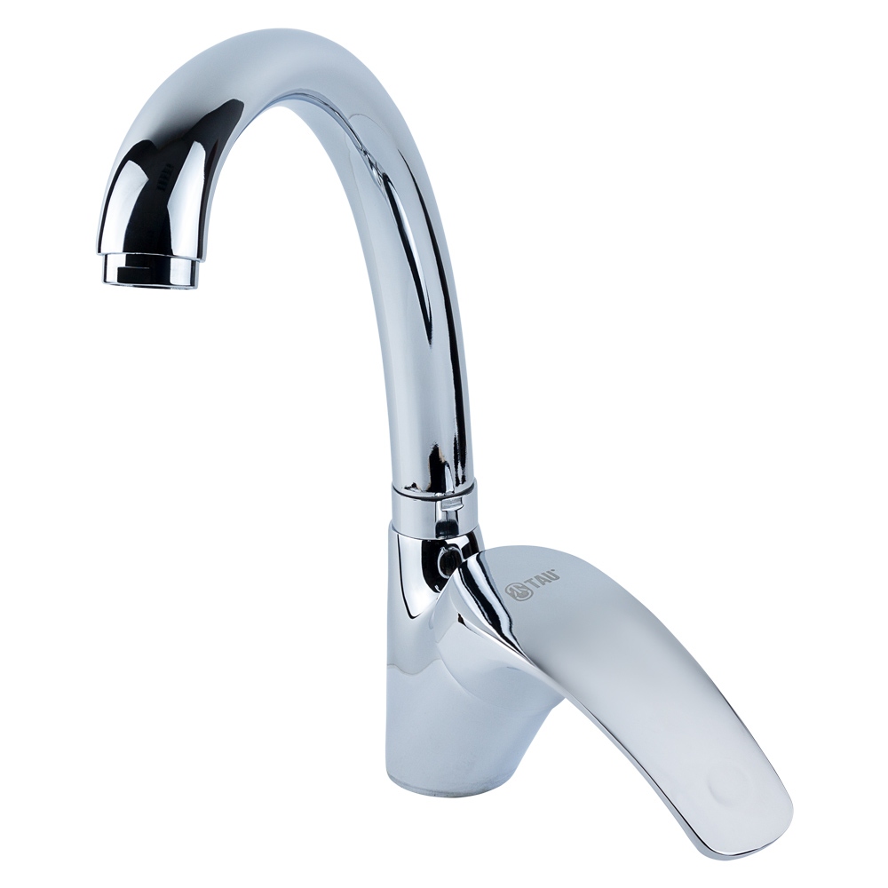 Змішувач для кухні TAU s04 гусак вухо лат. шток на гайці Ø40 мм