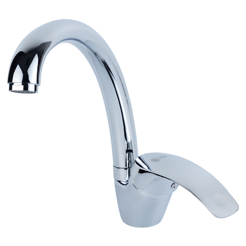 Змішувач для кухні TAU s04 гусак вухо на гайці Ø40 мм Змішувач для кухні TAU s04 гусак вухо на гайці Ø40 мм