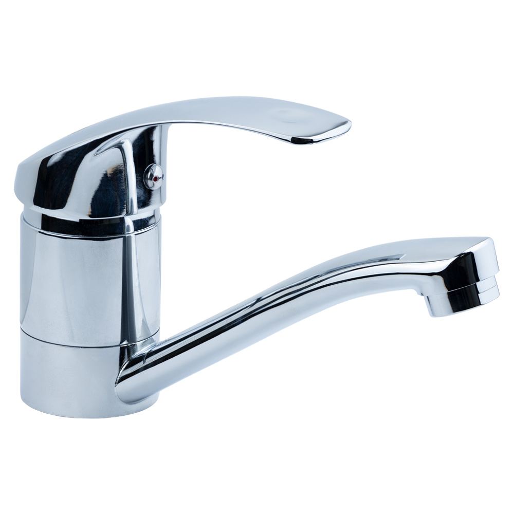 Змішувач для кухні TAU s40 гусак прямий 150мм на гайці Ø40 мм