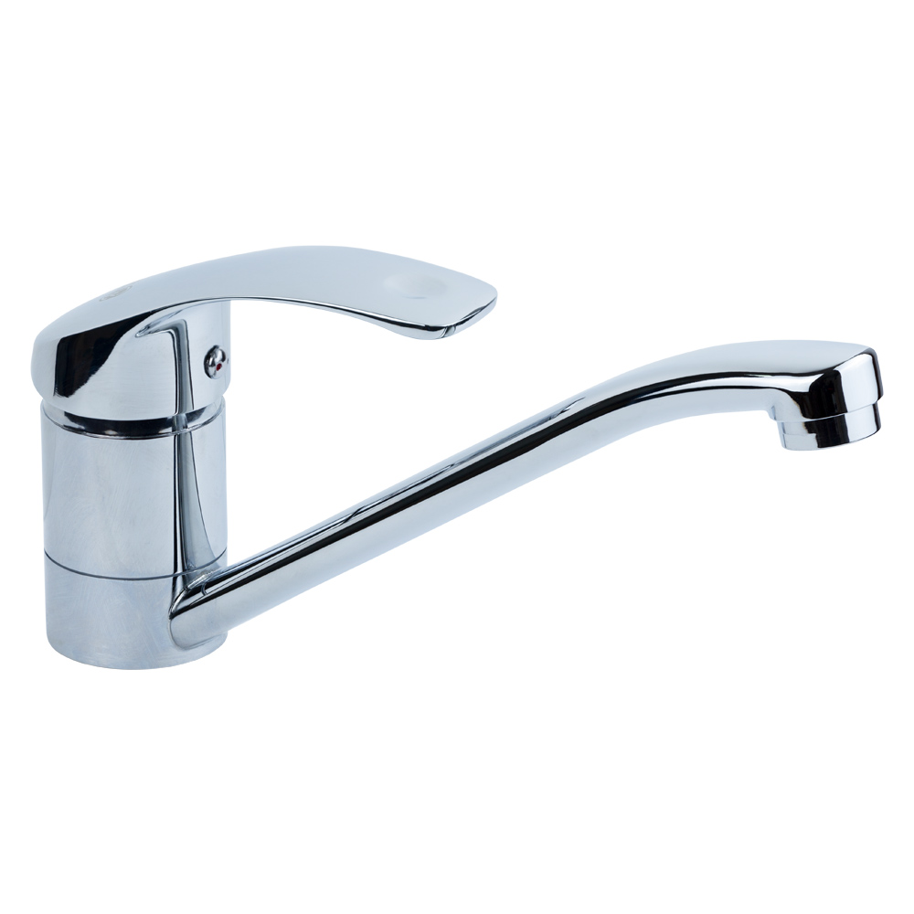 Змішувач для кухні TAU s40 гусак прямий 250мм на гайці Ø40 мм