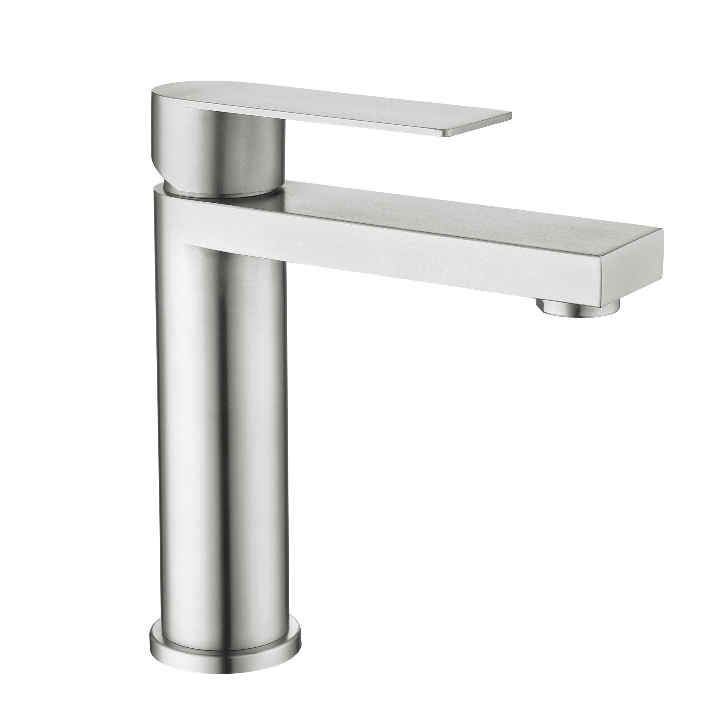 Смеситель для раковины низкий Lidz Nexus 001F Nickel (k35) (LDNEX001FNKS49184)