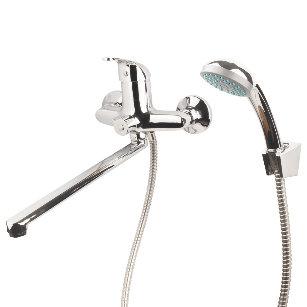 Змішувач для ванни Aquatica s55 вилив прямий 350 мм дивертор вбудований картриджний Ø40 мм Змішувач для ванни Aquatica s55 вилив прямий 350 мм дивертор вбудований картриджний Ø40 мм