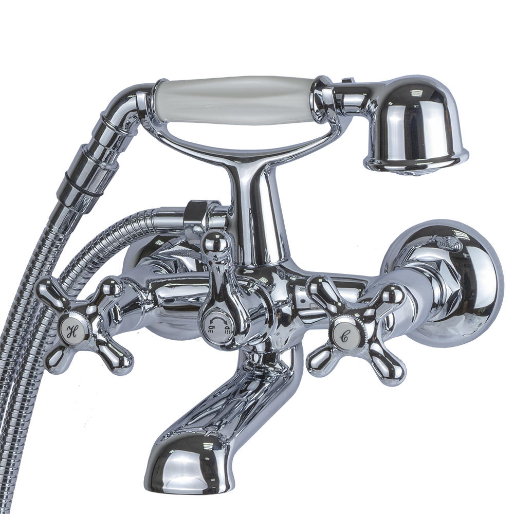 Смеситель для ванны Corso Arno 1/2" излив поворотный дивертор встроенный картриджный