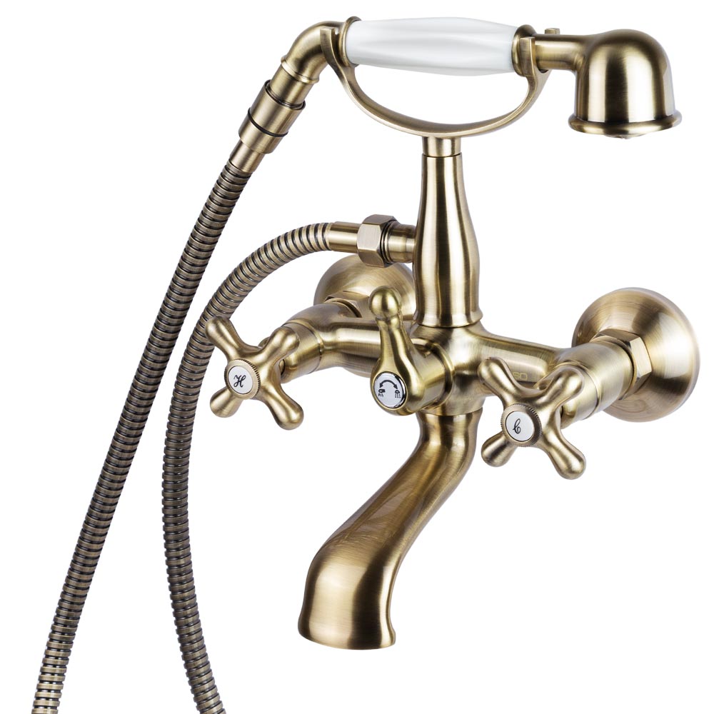 Змішувач для ванни Corso Brenta 1/2" вилив поворотний дивертор вбудований картриджний (K)