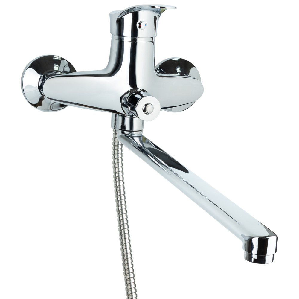 Змішувач для ванни TAU s07 вилив прямий 350мм дивертор вбудований картриджний Ø40 мм Змішувач для ванни TAU s07 вилив прямий 350мм дивертор вбудований картриджний Ø40 мм