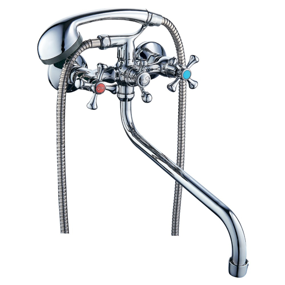 Змішувач для ванни TAU S85 1/2" вилив вигнутий дивертор вбудований кульовий Змішувач для ванни TAU S85 1/2" вилив вигнутий дивертор вбудований кульовий