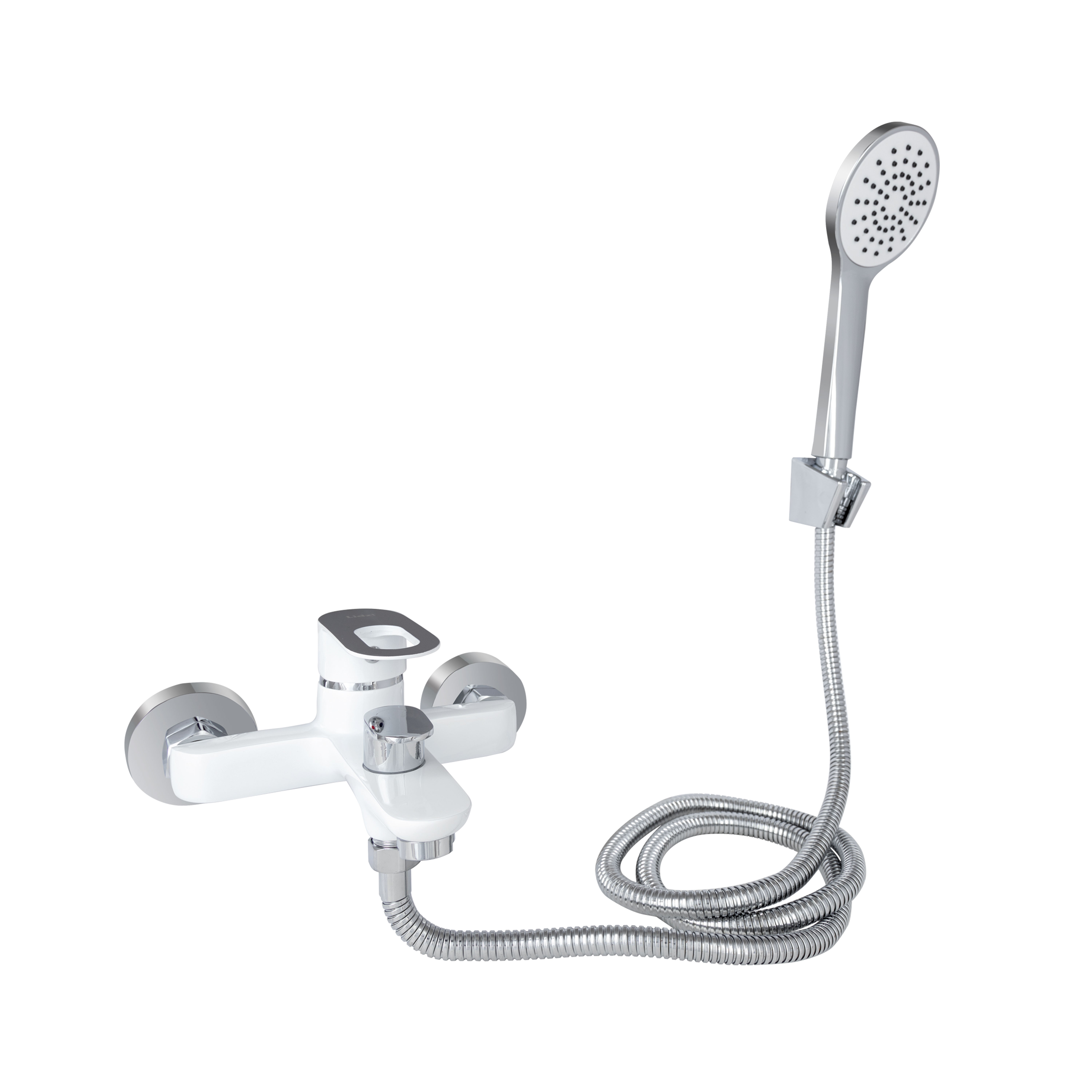 Змішувач для ванни Lidz Latwa 006 (з душовим гарнітуром) (k35) White (LDLAT006WHI45424)