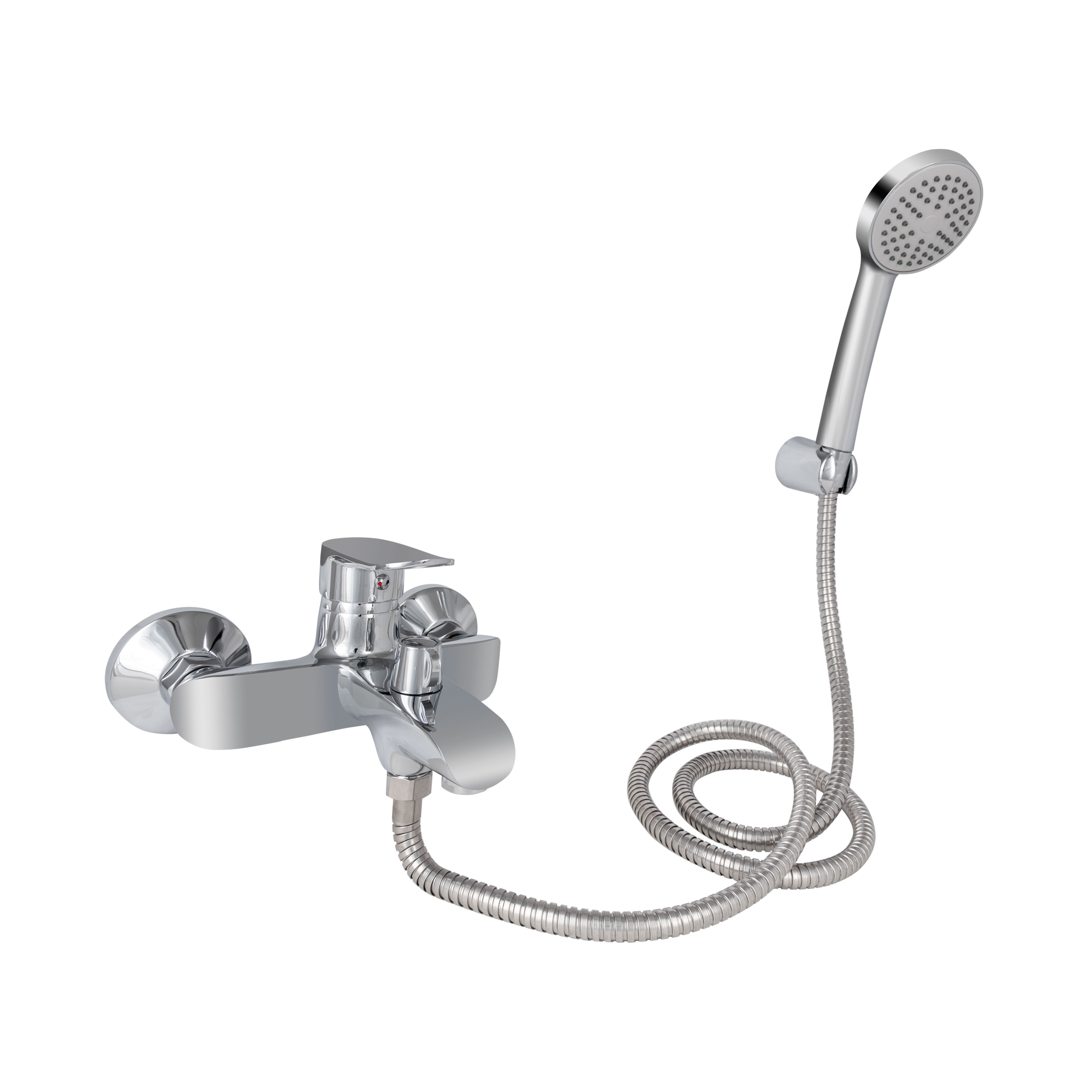 Змішувач для ванни Lidz Wieza 006 (з душовим гарнітуром) (k35) Chrome (LDWIE006CRM45410)
