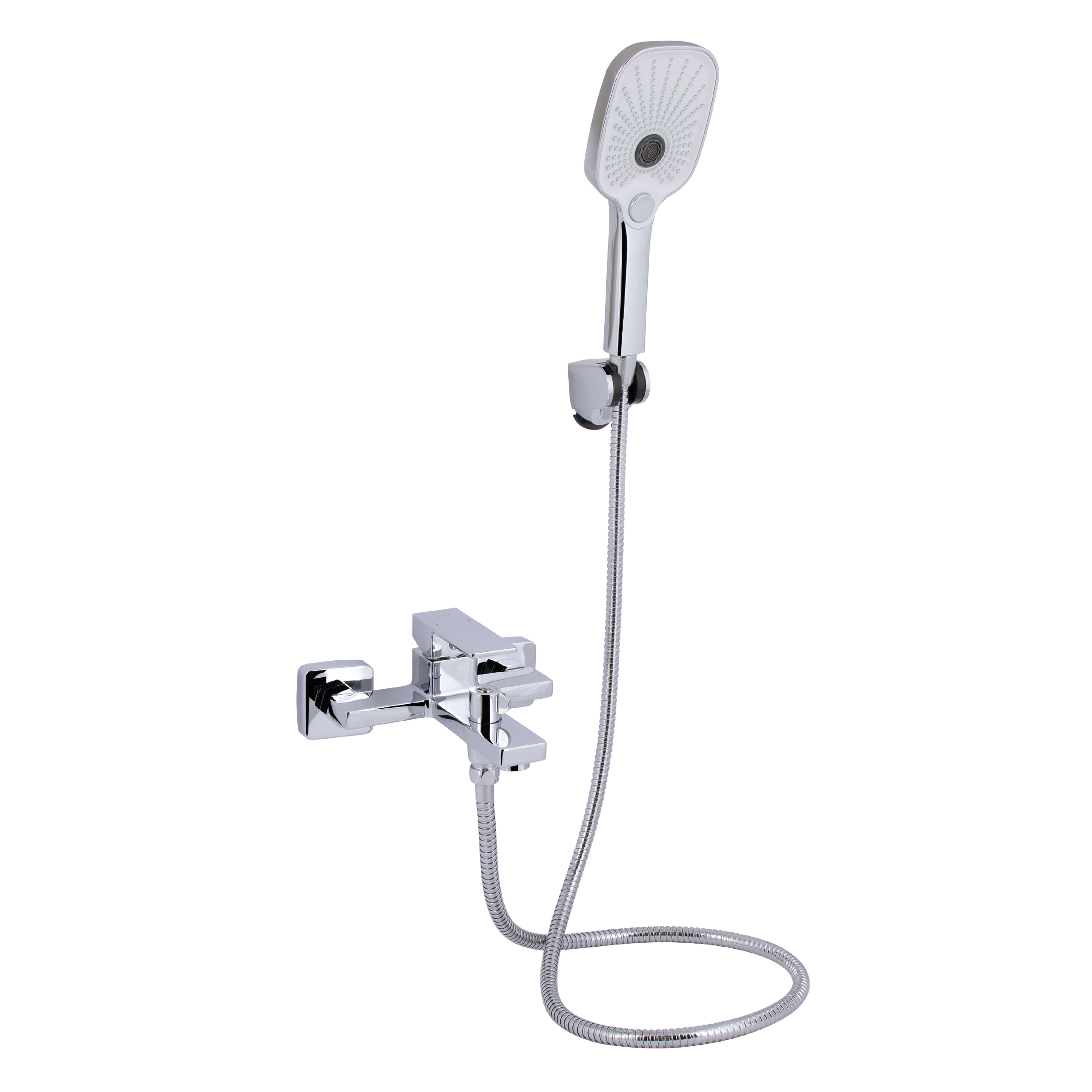 Змішувач для ванни Qtap Gemini (з душовим гарнітуром) Chrome (QTGEM259CRM45681)