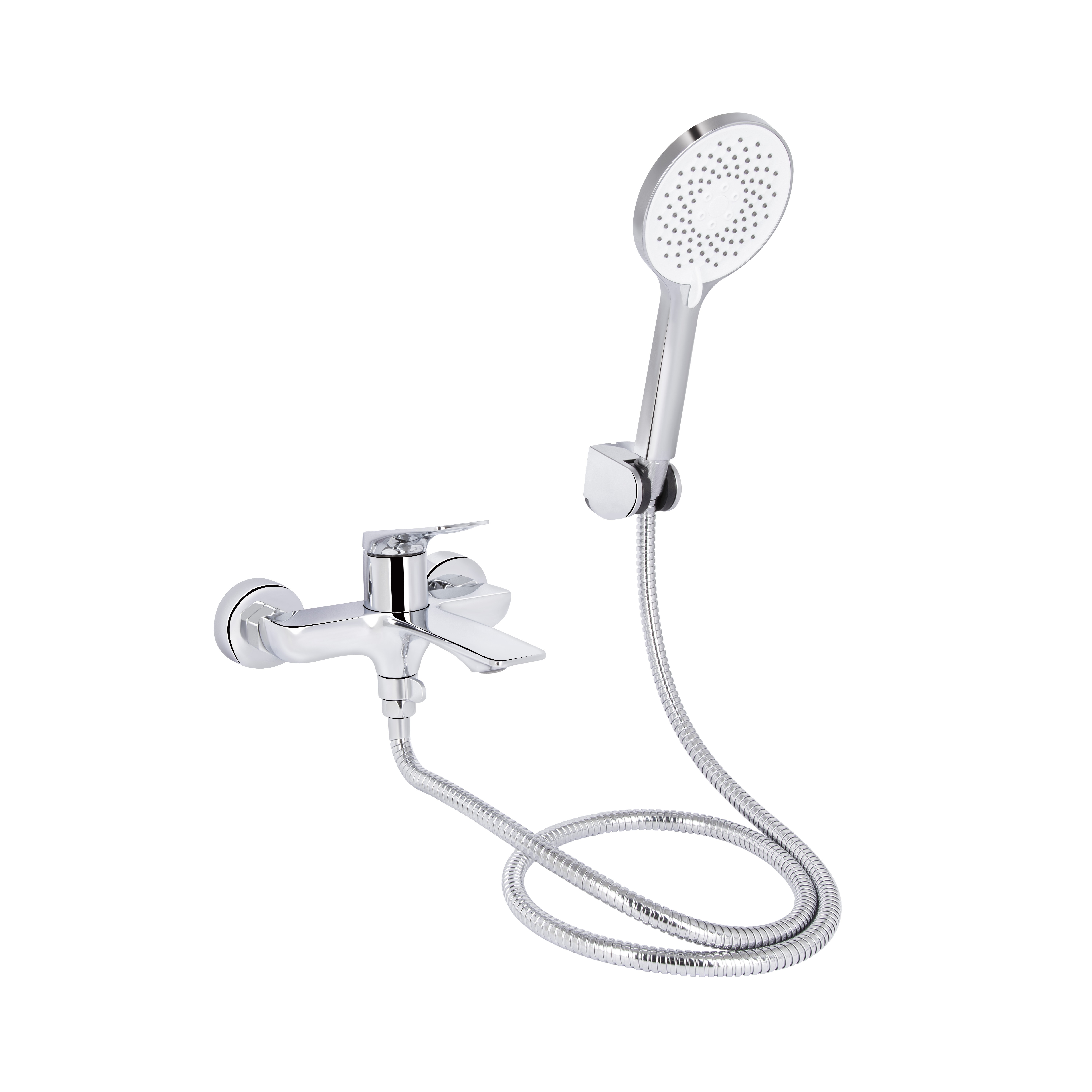 Змішувач для ванни Qtap Vlasta New (з душовим гарнітуром) Chrome (QTVLA259CRM45642)